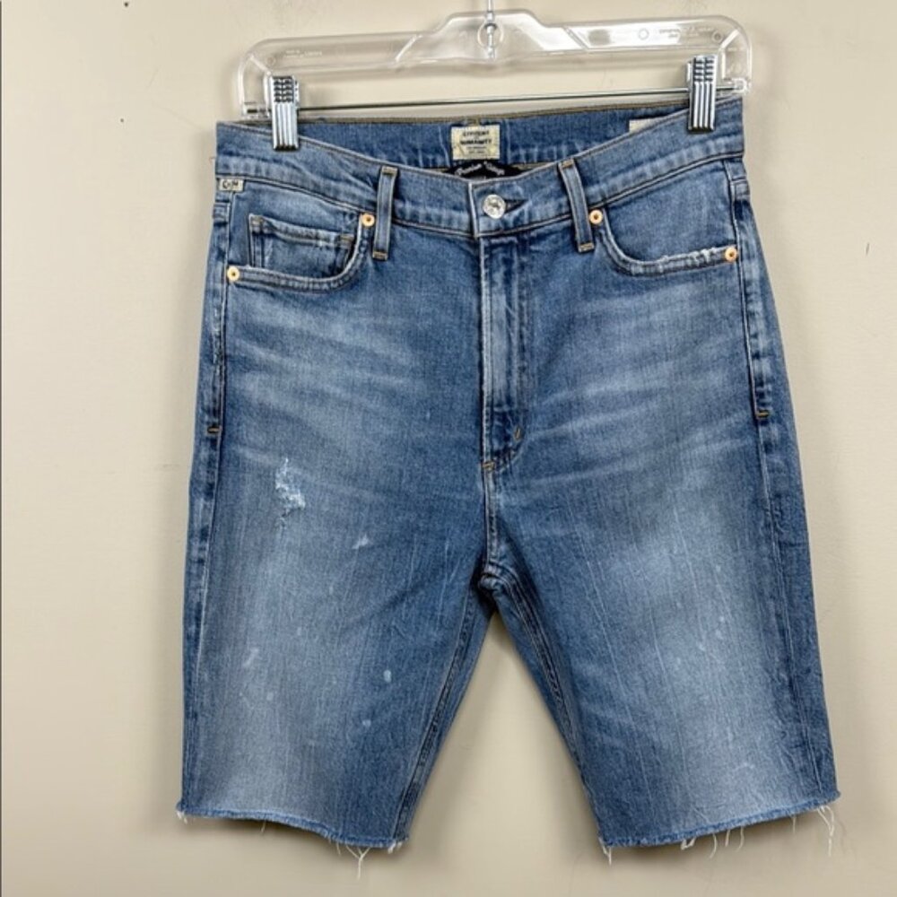 Citizens Of Humanity Blue Denim Jean Shorts